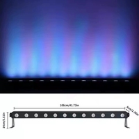 Projecteur mural LED professionnel 12x10W RGBW 5210Lux, projection 6-8M, contrôle par pixel, 48CH DMX, blinder linéaire de scène pour théâtre et bar