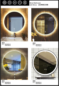 Espejo de cristal ovalado con batería LED para baño, espejo inteligente sin marco, <span class=keywords><strong>precio</strong></span> de fábrica - Product Image 3