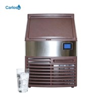 Machine à glaçons carrés automatique en acier inoxydable pour usage commercial et domestique avec protection intégrée