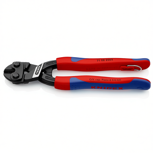 Cisaille à double levier Knipex, capacité de coupe de fil de piano de 3,6 mm, en acier CrV, fabriqué en Allemagne - Product Image 1