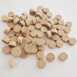 1-5cm legno naturale colore faggio rotondo moneta fetta fai da te artigianato in legno ritaglio chip