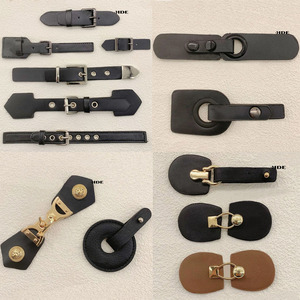 Nouvelle conception 2026 : Sangle en cuir avec boucle ardillon et fermoir métallique cousu main pour ceintures, sacs, jeans, chaussures et garnitures vestimentaires - Product Image 1