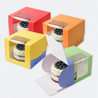 Boîtes à gâteaux personnalisées avec logo, style tiroir, plateau coulissant et ruban, en papier kraft écologique pour mariages et anniversaires