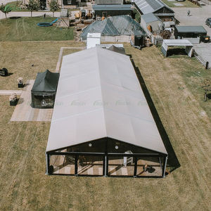 Grande tente chapiteau d'extérieur robuste avec cadre noir et couverture de toit transparente pour le désherbage des entreprises de <span class=keywords><strong>location</strong></span> commerciales - Product Image 4