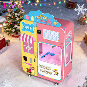 Distributeur automatique professionnel de <span class=keywords><strong>barbe</strong></span> <span class=keywords><strong>à</strong></span> <span class=keywords><strong>papa</strong></span> entièrement automatisé avec écran tactile, 2/min, compact, boîte lumineuse, multi-vues - Product Image 1