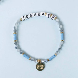 Pulsera elástica <span class=keywords><strong>de</strong></span> cuentas personalizada con versículo bíblico, nombre, pulseras <span class=keywords><strong>de</strong></span> cuentas apilables, dije <span class=keywords><strong>de</strong></span> disco, joyería religiosa cristiana <span class=keywords><strong>para</strong></span> mujer - Product Image 2