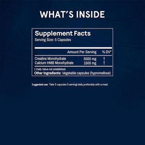 A base di erbe Tribulus calcio <span class=keywords><strong>HMB</strong></span> pillole enzima digestivo creatina monoidrato guadagno di peso capsule integratori per la crescita muscolare - Product Image 2