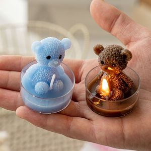 Ensemble cadeau de bougies parfumées en forme d'ours en peluche, bougies en cire de soja pour l'aromathérapie, pour les amis, les anniversaires, les mariages, la décoration de la maison - Product Image 4