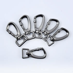 Pengait kerah anjing putar logam campuran seng dengan gesper karabiner untuk tali binatang peliharaan & kait Carabiner - Product Image 2