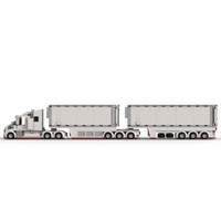 Ensemble de blocs de construction de camions écologiques créatifs à assembler sur mesure pour garçons et enfants - Jouet en briques de plastique pour cadeaux de bienvenue MOC