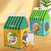 Nichoir pour chat en carton écologique recyclable, boîte à gratter en carton ondulé, pliable, pour le repos des animaux de compagnie