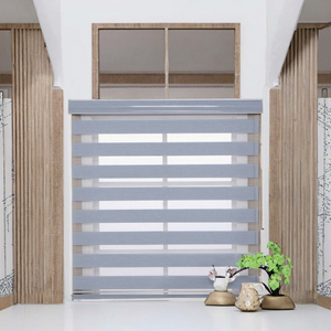 Persianas Enrollables Modernas Impermeables Integradas Horizontales de Tela Transparente, Persianas Opacas Tipo Zebra para Ventanas Pequeñas - Product Image 3