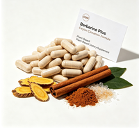 Berberine Plus avec des capsules de cannelle de Ceylan