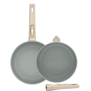 Sartén Exclusiva con Textura de Hielo Triturado, Sartenes de Cocina Antiadherentes Fundidas a Presión con Mango Extraíble - Product Image 2