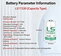 CKXIC Batería de Litio 3.6V 2/3A para Detector de Gas Eagle LS17330, Recién Fabricada, Original, Dedicada para PLC