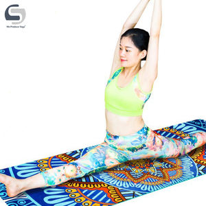 LU1046 Suede TPE esterilla de <span class=keywords><strong>yoga</strong></span> Seco y húmedo antideslizante nueva moda impresa principiante fitness ejercicio saltar cuerda estera - Product Image 3