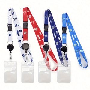 4pcs/set Cruise Pattern <b>Lanyard</b> 4 Colors With 4 Card Cases Cruise Pattern <b>Lanyard</b> Set Adjustable With Card Supply Accessories - Product Image 1