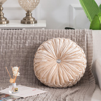 Fabricant Amity Vente en gros Oreiller de roue en velours citrouille simple et solide de luxe Style nordique pour la maison Canapé Hôtel Décoration
