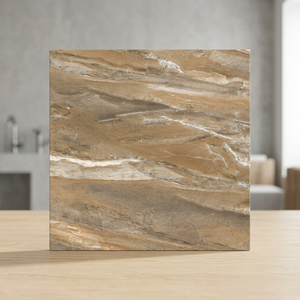 Azulejos de Porcelana con Efecto Mármol Vistaar Volcano Brown Onyx, 600x600mm, Acabado Brillante Pulido para Pisos - Product Image 6