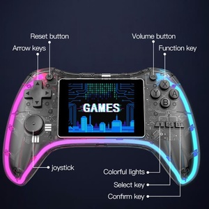 B2B P6 Transparent RGB <b>Mini</b> Handheld Retro Gaming Player Portable 3 Inch LCD Display Built In 620 Video Arcade Child Present - Product Image 6