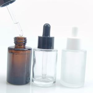 Flacon compte-gouttes en verre ambré à épaule plate pour huiles essentielles, 2 oz, vente en gros - Product Image 5