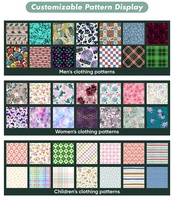 Özel Dijital Baskılı %96 Polyester %4 Spandeks Waffle Örgü Kumaş Nefes Alabilen Esnek Kumaş Kadın Elbisesi İçin