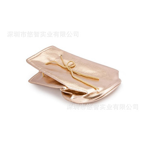 Portable makeup bag for lazy people, rose gold makeup bag, makeup tool and cosmetics <b>storage</b> bag, drawstring bag customization. - Product Image 5