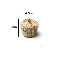 Paniers en bambou écologiques tressés à la main, style floral, 100 % ronds, de qualité alimentaire, faits à la main pour bonbons et fruits, décoration de mariage