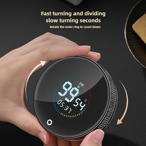Mechanical Kitchen <b>Timer</b> – 60-Minute Countdown, Rotary Dial, Magnetic Back, Loud Alarm – No Battery Required – Perfect for Cooki - Product Image 3
