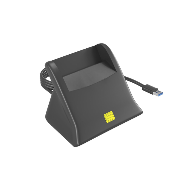 Hot Sale USB 2.0/Type C ISO7816 Standard Smart Card Reader EMV CAC CHIP ID Card External Installation Supports SIM Card