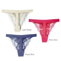 Ensemble soutien-gorge à armatures et culotte en dentelle florale rouge, coupe 3/4, maille respirante, Spandex/Nylon, Écoresponsable