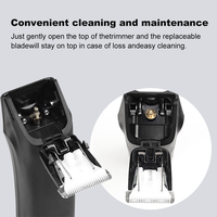 Clipclean Nouveau Design Rasoir Corporel Électrique Sûr Étanche à Lames Céramiques Tondeuse Poils Pubiens et Intimes Recharge USB 90 Minutes d'Autonomie