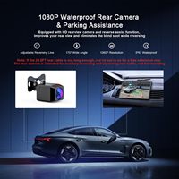 Écran Carplay Magnétique Portable de 8 Pouces, Lecteur MP5 de Navigation Voiture Rotatif à 360 Degrés, Tablette Voiture Sans Fil pour Tous Véhicules
