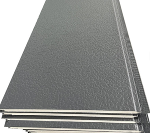 Mur extérieur d'entrepôt moderne en métal gaufré sculpté, isolé en <span class=keywords><strong>laine</strong></span> de roche/PIR, écologique, résistant au feu et à l'eau - Product Image 1