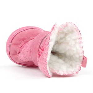 Chaussures imperméables antidérapantes <span class=keywords><strong>pour</strong></span> <span class=keywords><strong>chien</strong></span> Hiphoppet, bottes <span class=keywords><strong>de</strong></span> <span class=keywords><strong>neige</strong></span> <span class=keywords><strong>pour</strong></span> chiot, protection des pattes en peluche épaisse, chaussettes chaudes d'hiver <span class=keywords><strong>pour</strong></span> chiot et chat - Product Image 4