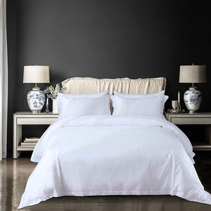 OEM all'ingrosso tessuto di cotone 100% personalizzato Hotel biancheria da letto bianco federa alla rinfusa <span class=keywords><strong>Queen</strong></span> <span class=keywords><strong>Size</strong></span> biancheria da letto Set - Product Image 3