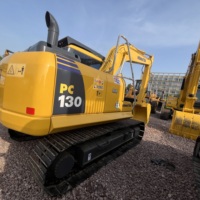 Excavatrices sur chenilles Komatsu PC130 d'occasion en excellent état avec godet, type chenille, à vendre