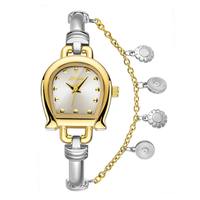 Montre-bracelet de luxe Luoyan pour filles, bracelet en forme de fer à cheval, cadran double couche, bracelet tendance, montres à quartz, Reloj Montres