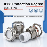 Presse-étoupe métallique électrique étanche IP68 haute/basse tension avec protection contre les contraintes