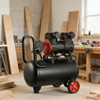 Compresseur d'air silencieux sans huile 1100W, pompe médicale dentaire 0.8MPa 75L/Min 2800rpm, machine à pression d'air
