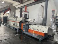 Machine de pelletisation en plastique d'usine vis unique 800 kg/H pour le recyclage de film HDPE PP LDPE avec contrôle PLC et garantie de 1 an