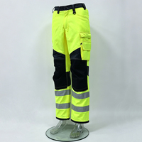 Vêtements de travail haute visibilité réfléchissants personnalisés, pantalon de travail pour hommes, pantalon cargo multi-poches pour travaux de construction