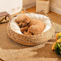 Paniers en herbe tressée pour le rangement des animaux de compagnie, griffoirs en herbe, élégants, écologiques et respectueux de l'environnement, pour chats et chiens