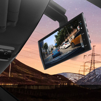 Enregistreur DVR de voiture à écran tactile de 4 pouces avec Vision nocturne 1080P caméra de voiture Dash Cam avant et arrière à double objectif boîte noire de voiture