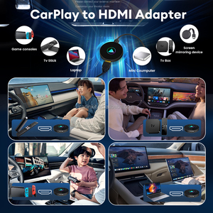 3 in1 đa phương tiện carlink không dây xe chơi Adapter USB Android Auto HDMI đặt điện năng thấp cháy xe TV <span class=keywords><strong>Stick</strong></span> ai hộp cho xe ô tô Youtube - Product Image 5