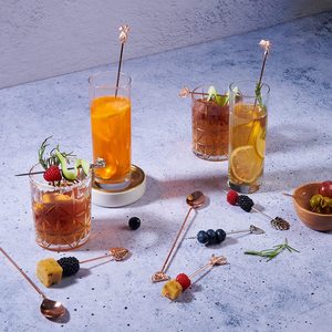 Palillos de Cóctel o Palillos para Martini de Acero Inoxidable Color Oro Rosa, Palillos Reutilizables para Pesca con Mosca Seca <span class=keywords><strong>Catskill</strong></span> Blue Ice de España Yichang - Product Image 6