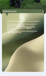 Carro para acampar al aire libre, carrito de picnic portátil con asa telescópica, carrito pequeño plegable para acampar y actividades al aire libre - Product Image 4