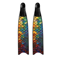 RGDIVE Ailerons longs en fibre de carbone pour la plongée libre, film protecteur unisexe, plongée en apnée professionnelle, pêche, chasse, observation des baleines