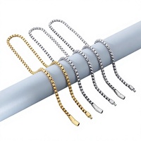 Chaînes de serpent en acier inoxydable Collier pour hommes et femmes Collier à chaîne mince Cadeau de bijoux ras du cou