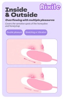 Vibrador con Forma de Huevo para Mujeres, Vibrador Portátil, Estimulador de Punto G, Clítoris, Pezones y Anal, Juguetes Sexuales para Mujeres con 9 Vibraciones, Dildo